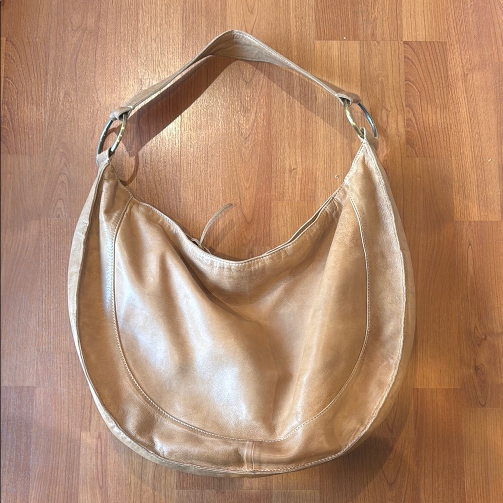 Anthro Leather Hobo Tote
